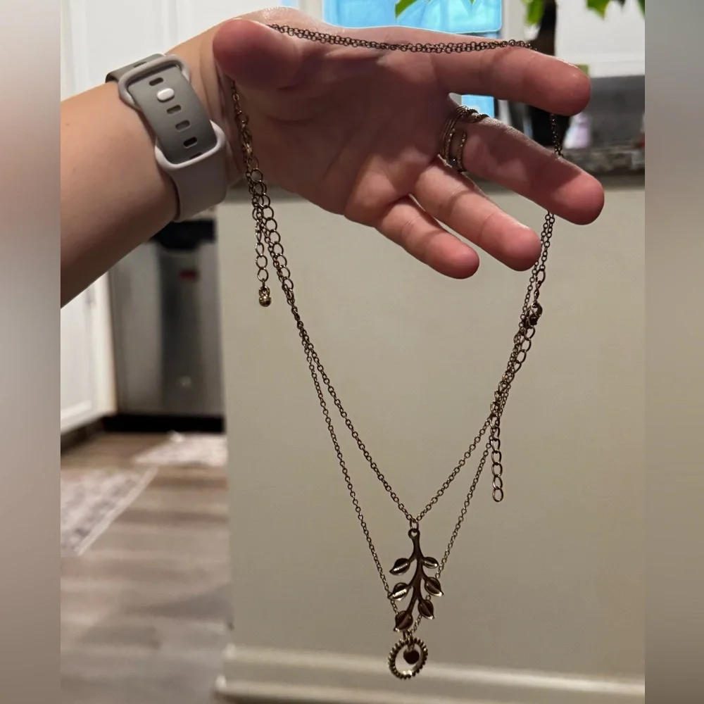 Set of 2 Elegant Gold Stacking Necklaces